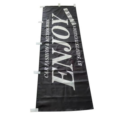 Açık Kapalı Özel Dikey Afiş Bayrakları 180x60cm Polyester Kumaş