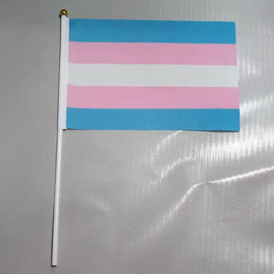 Yüksek Kaliteli 100D Polyester El LGBT Bayrakları Özel Gökkuşağı Bayrakları