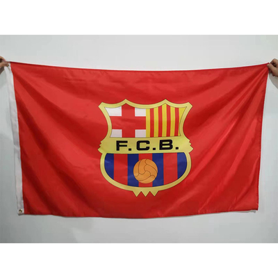 Dünya Kupası Futbol Kulübü Bayrakları 90x150cm Süblimasyon Dijital Baskı