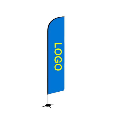 110D Polyester 560cm Reklam Plaj Bayrağı Özel Çift Taraflı Baskılı