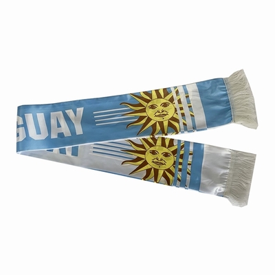 Özel Ulusal Bayrak Baskılı Eşarp Yaoyang Uruguay Futbol Eşarp
