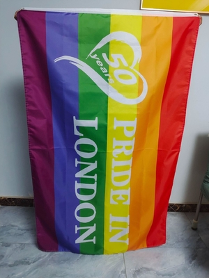 Dijital Baskı 3x5 LGBT Bayrağı Gay Lezbiyen Biseksüel Gurur Bayrağı