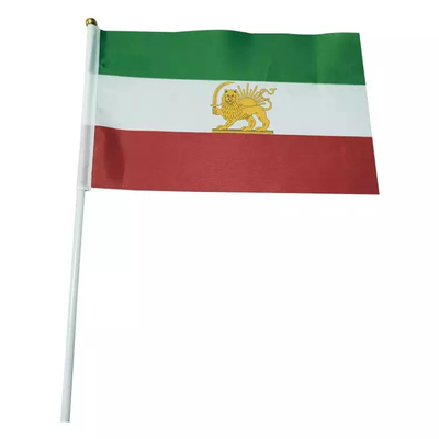 Taşınabilir İran Eski Bayrak El İran Aslan Mini Polyester El Bayrakları