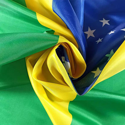 3X5ft Brezilya Ülke Bayrağı %100 Polyester Özel Ülke Bayrakları