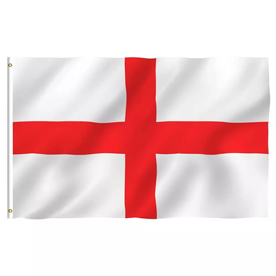 3x5ft İngiltere Bunting Bayrakları Pantone Renkli Polyester İngiltere Ulusal Bayrağı