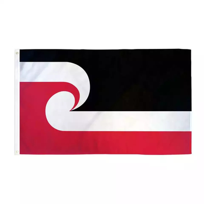 Maori Polyester Dünya Bayrakları Özel 3x5ft Bayraklar İpek / Dijital / Süblimasyon Baskı