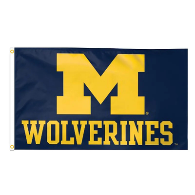 Yüksek Kaliteli 3x5ft CAA Michigan Üniversitesi Wolverines Bayrakları